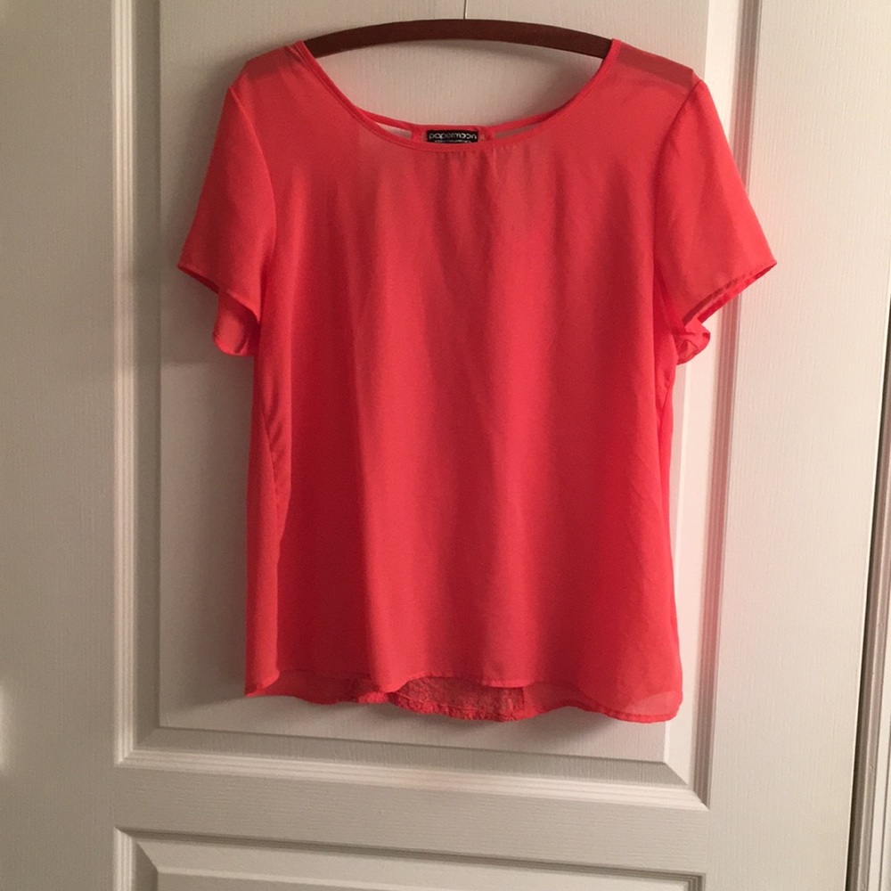 Papermoon Stitch Fix Salmon Top